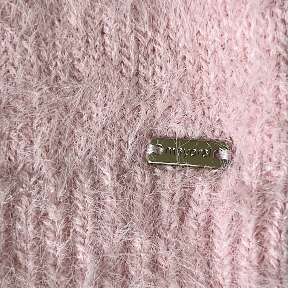 Mayoral pink sweater 2T luxury designer European boutique rare sale pale pink - Picture 3 of 8